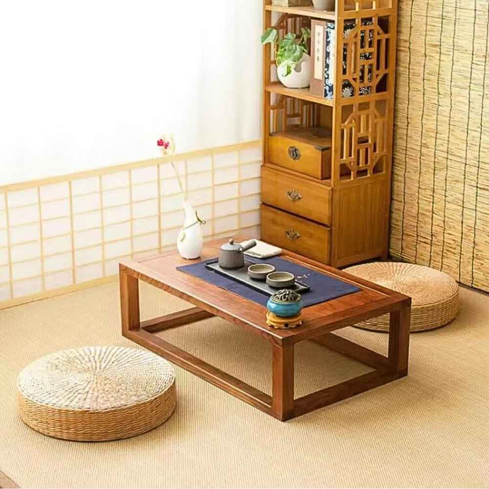 Coussin de Méditation Japonais​ table à manger assis du japon