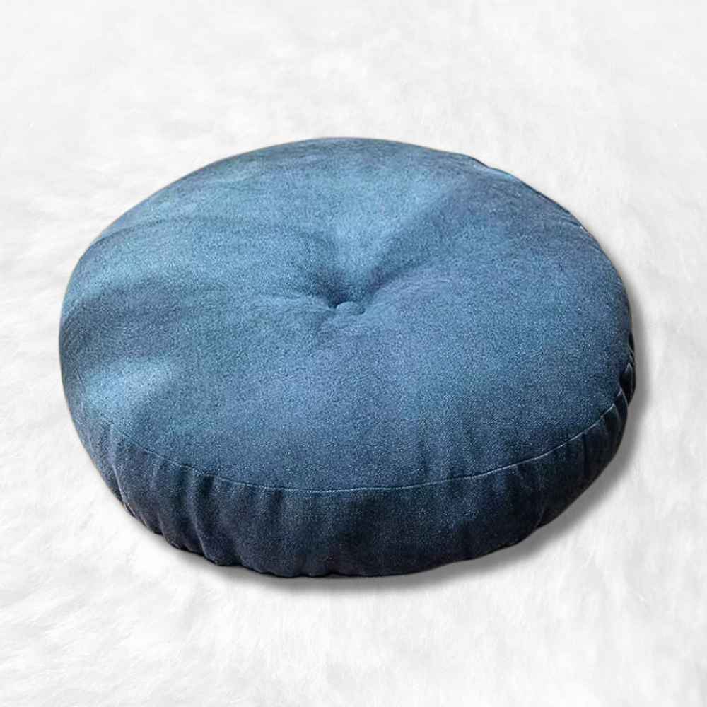 Coussin de Méditation Zen bleu