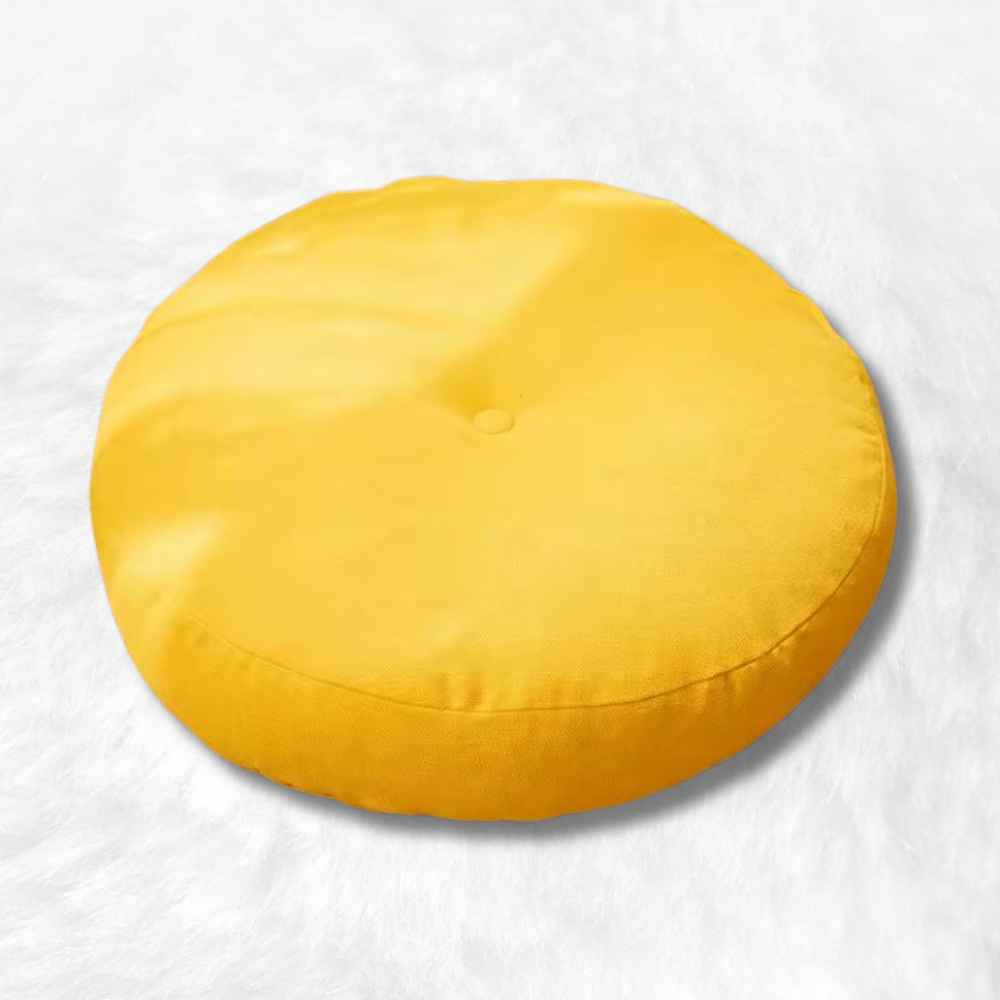 Coussin de Méditation Zen jaune