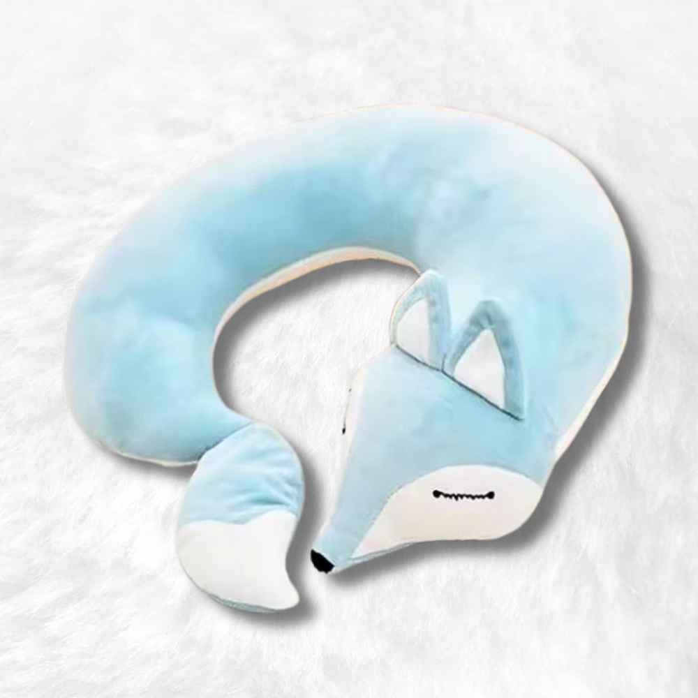 Coussin de Voyage renard bleu