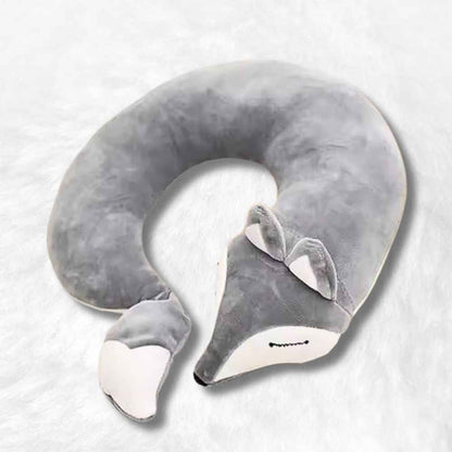Coussin de Voyage renard gris