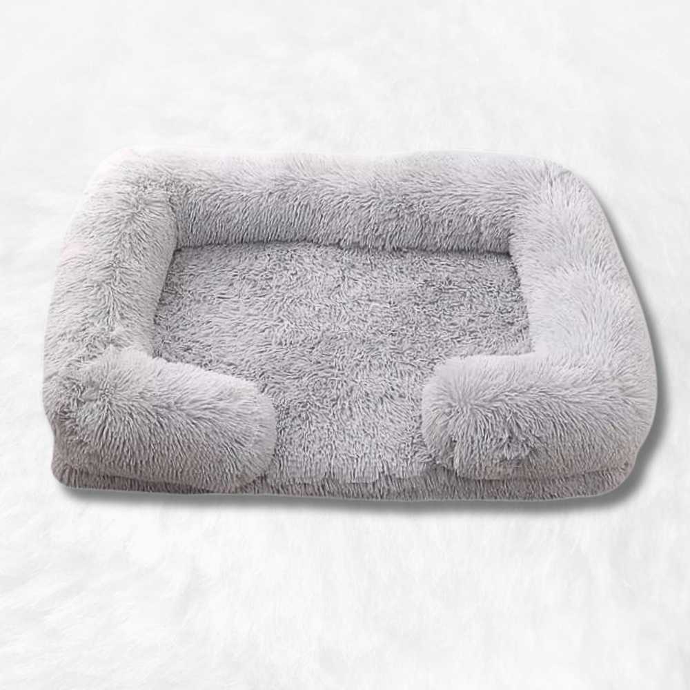 Coussin Anti-stress Déhoussable Gris pour Chien