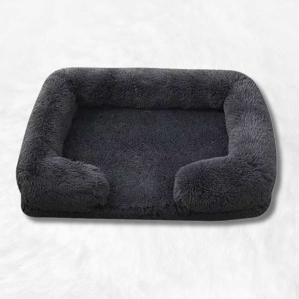 Coussin Déhoussable pour Chien Anti-stress Noir 