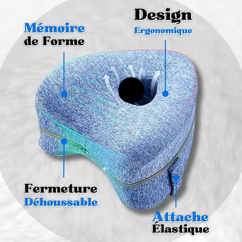 Informations sur ce Coussin entre Genoux Ergonomique bleu