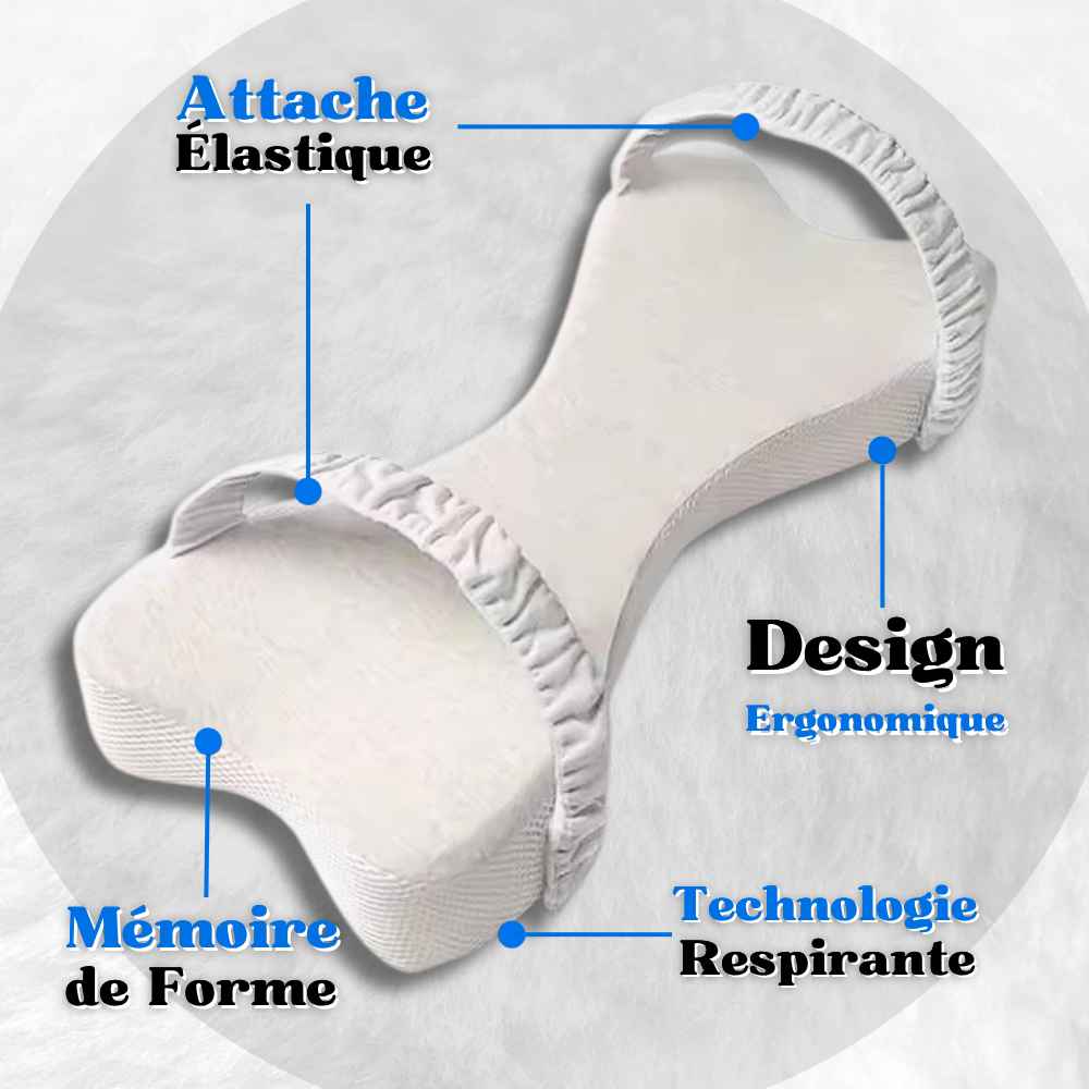 Infos clés sur le Coussin entre les Jambes pour Dormir blanc 