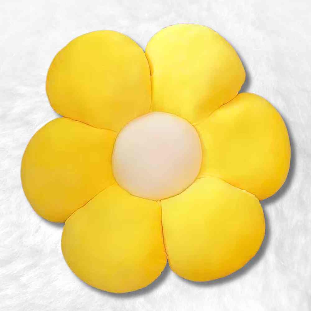 Coussin Fleur jaune