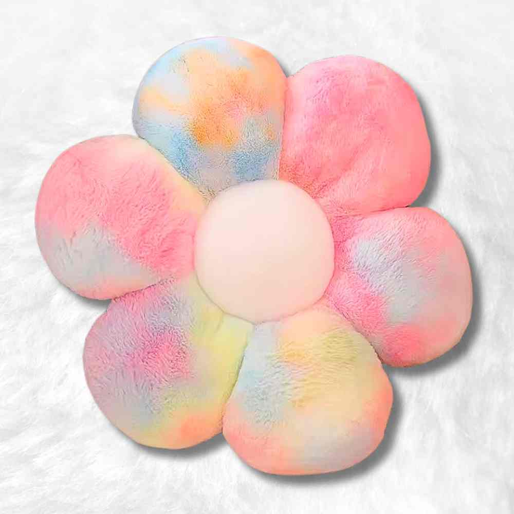 Coussin Fleur multicolore