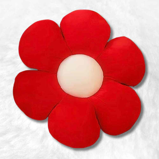Coussin Fleur rouge