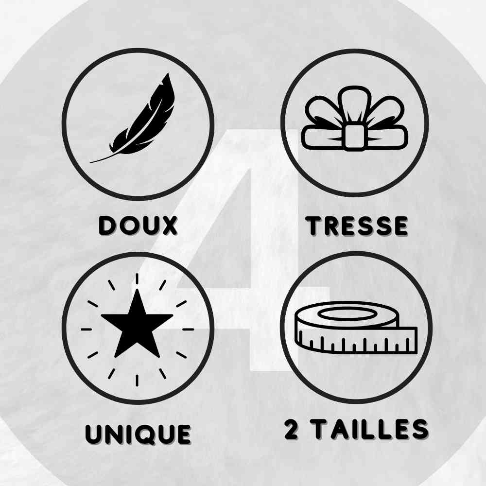 Le 4 en 1 de ce Coussin Noeud​ Bleu Nuit