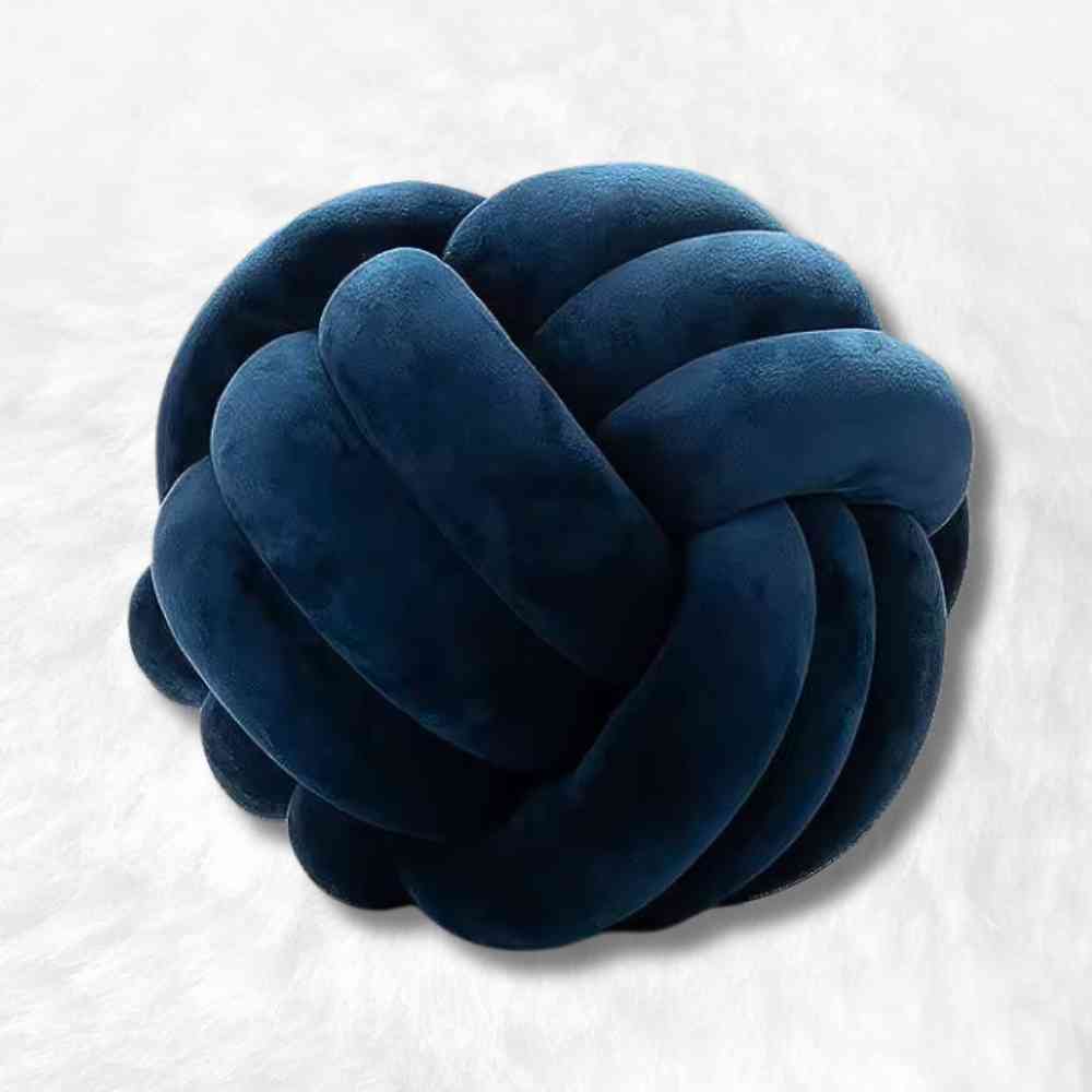 Coussin Noeud​ Bleu Nuit