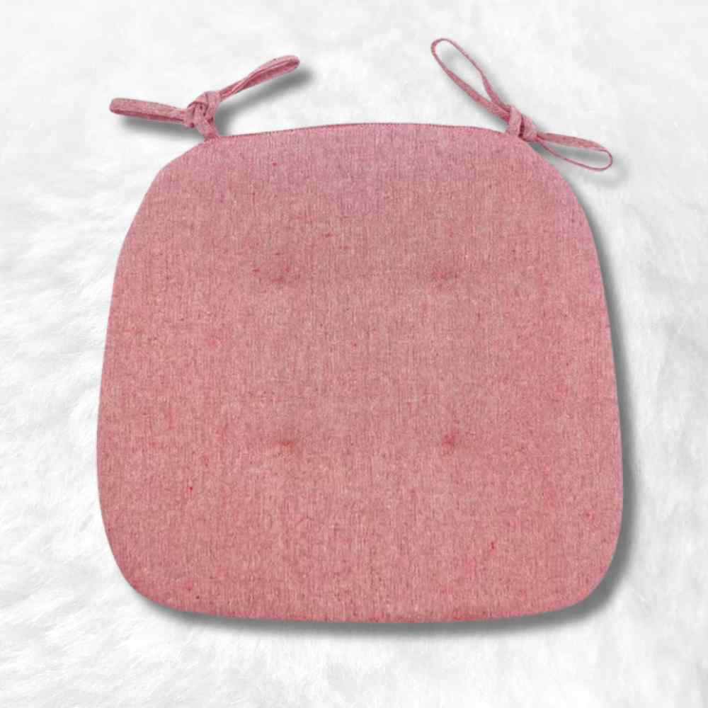 Coussin pour Chaise de Cuisine rouge en forme de galette