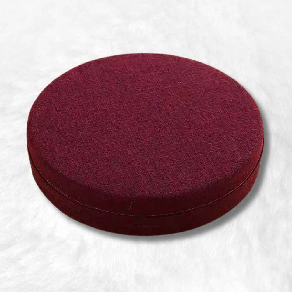 Coussin Yoga d'Assise bordeaux