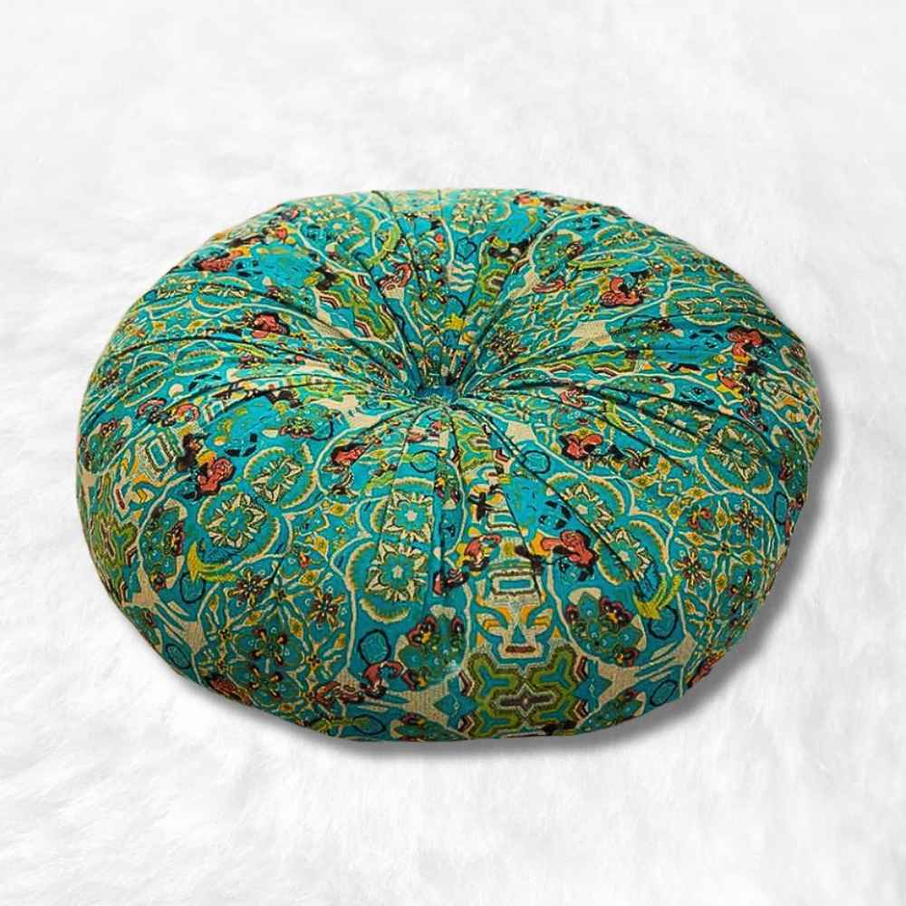 Coussin Yoga Rond Vert