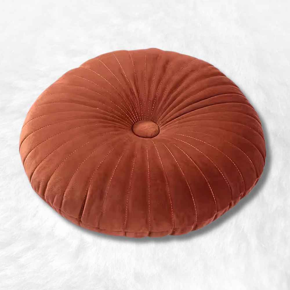 Coussin Yoga Rond Orange 