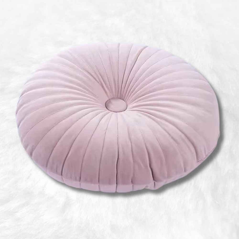 Coussin Yoga Rond Rose Pâle 