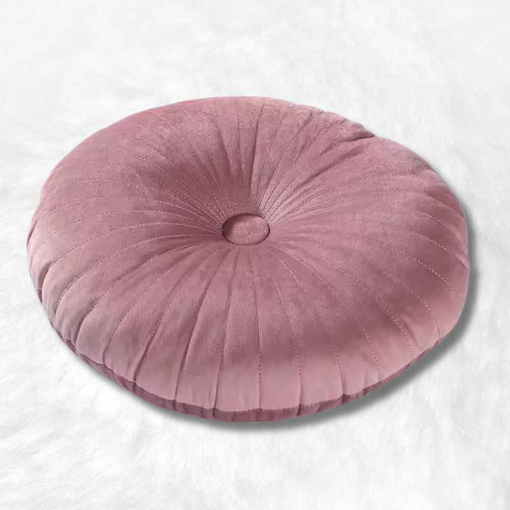 Coussin Yoga Rond​ Rose