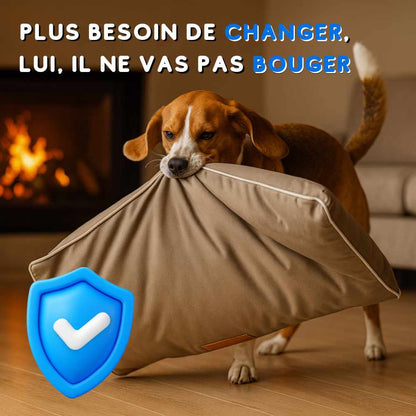 Coussin chien indestructible marron durable
