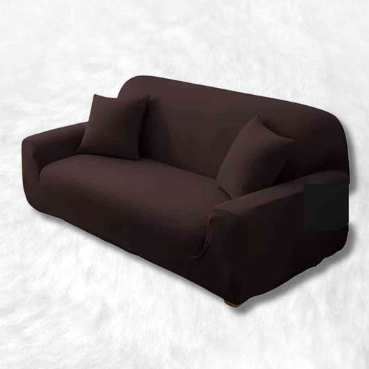Housse Canapé 3 Places marron