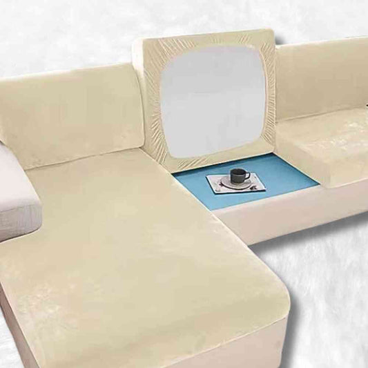 Housse Canapé d'Angle crème