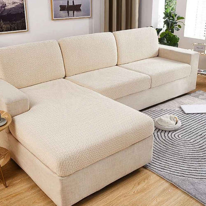 Housse de Canapé Extensible beige dans un beau salon