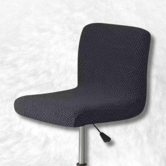 Housse de Chaise de Bar Extensible noire