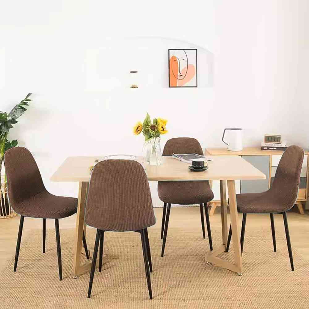 Housse de Chaise Extensible​ Imperméable café table
