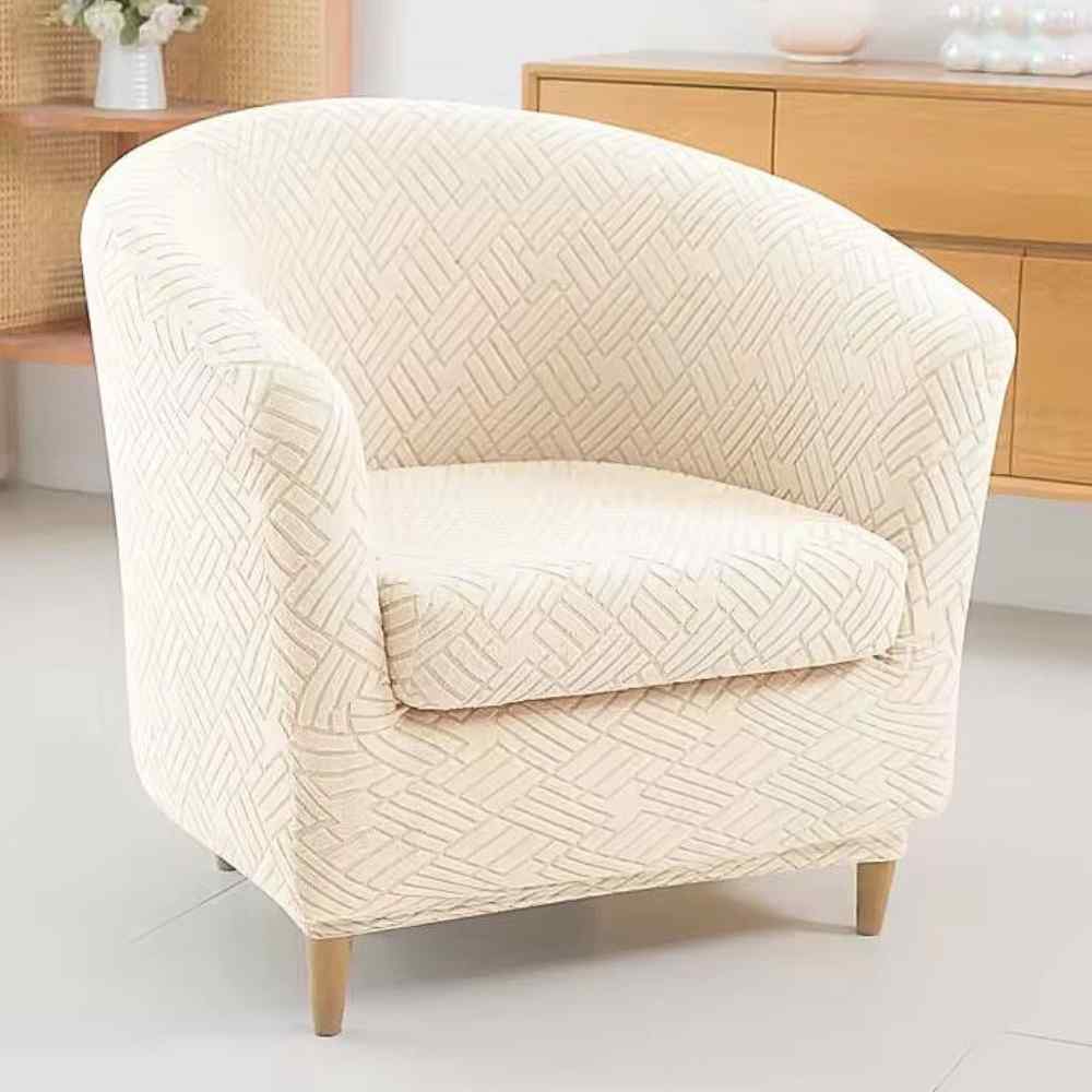 Housse Fauteuil Cabriolet Extensible crème salon