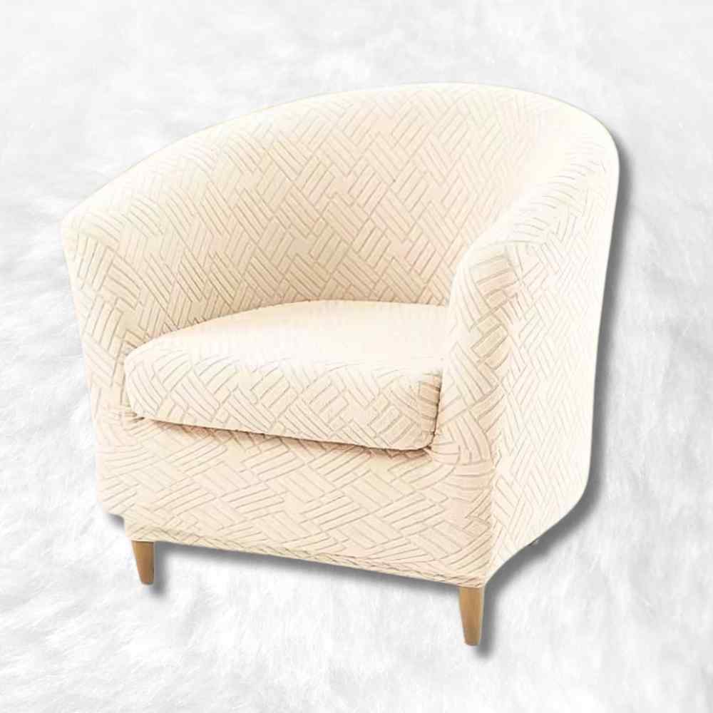 Housse Fauteuil Cabriolet Extensible crème