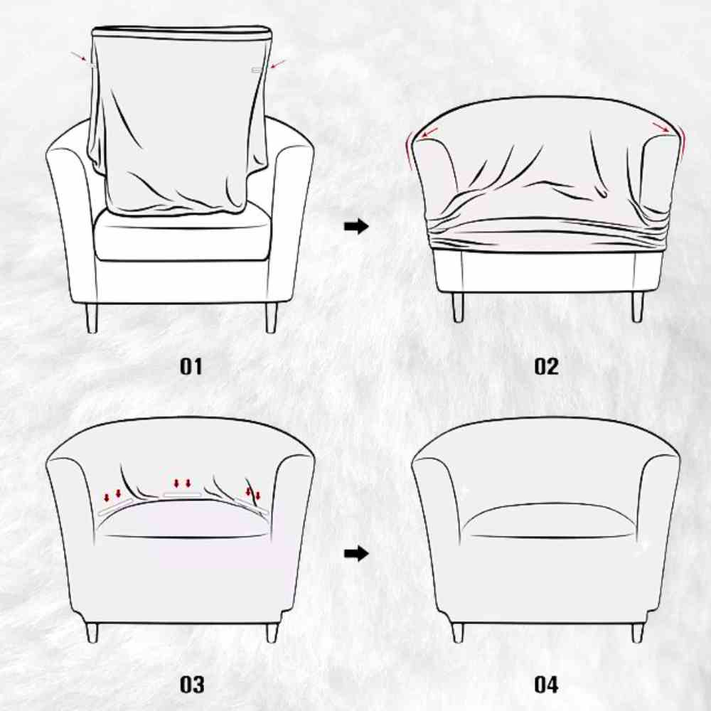 Placement de la Housse pour fauteuil cabriolet