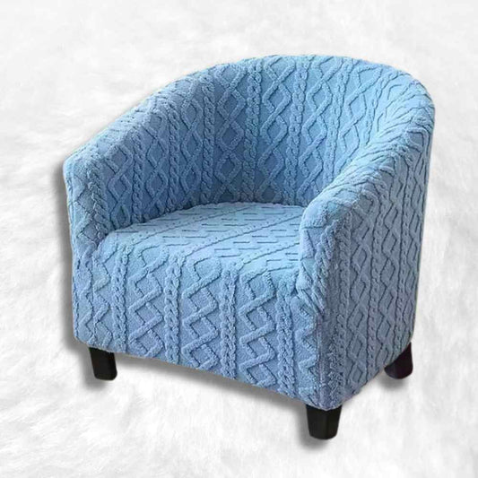 Housse Fauteuil Cabriolet Tricot bleu