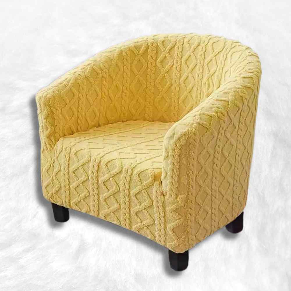 Housse Fauteuil Cabriolet Tricot jaune