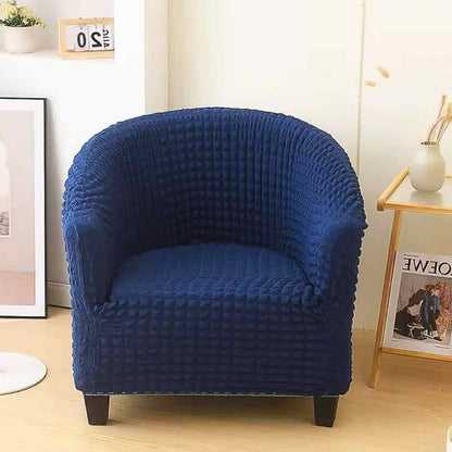 Housse Fauteuil Cabriolet Velours​ Côtelé marine salon