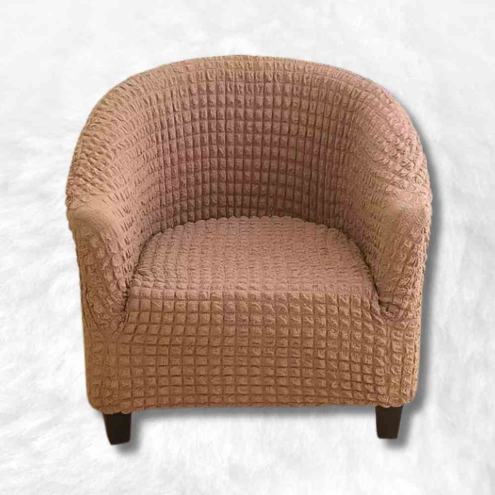 Housse Fauteuil Cabriolet Velours​ Côtelé Camel
