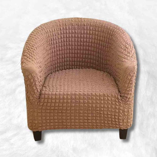 Housse Fauteuil Cabriolet Velours​ Côtelé Camel