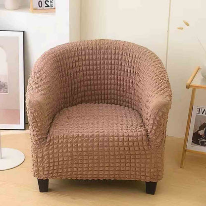 Housse Fauteuil Cabriolet Velours​ Côtelé Camel salon