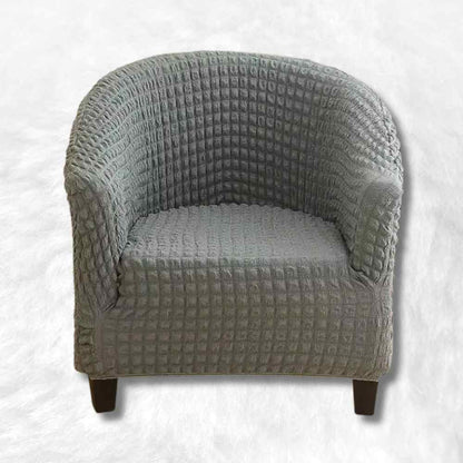 Housse Fauteuil Cabriolet Velours​ Côtelé grise