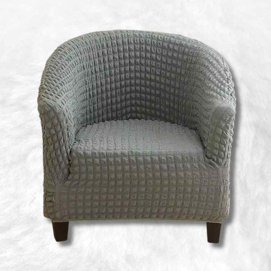 Housse Fauteuil Cabriolet Velours​ Côtelé grise