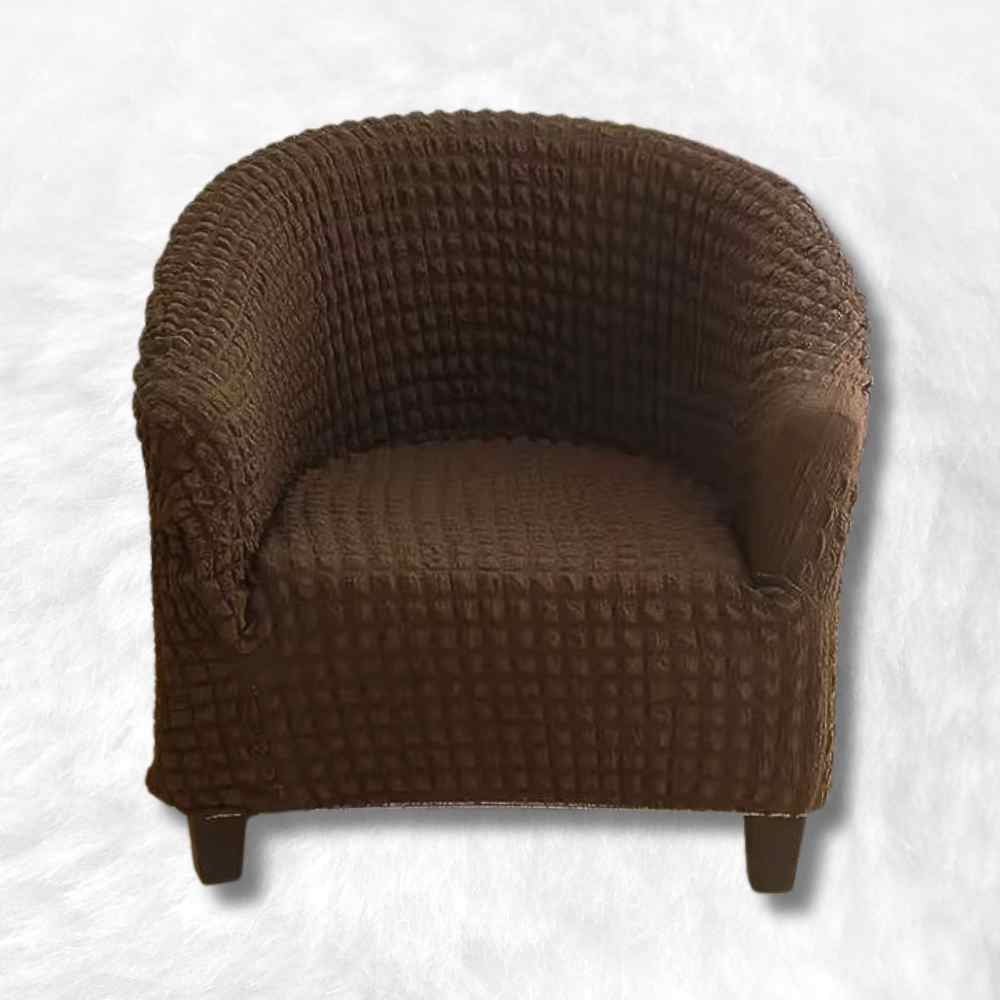 Housse Fauteuil Cabriolet Velours​ Côtelé marron
