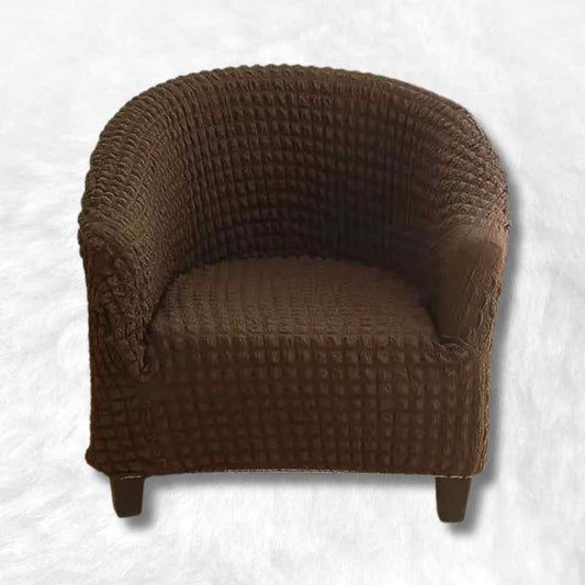 Housse Fauteuil Cabriolet Velours​ Côtelé marron
