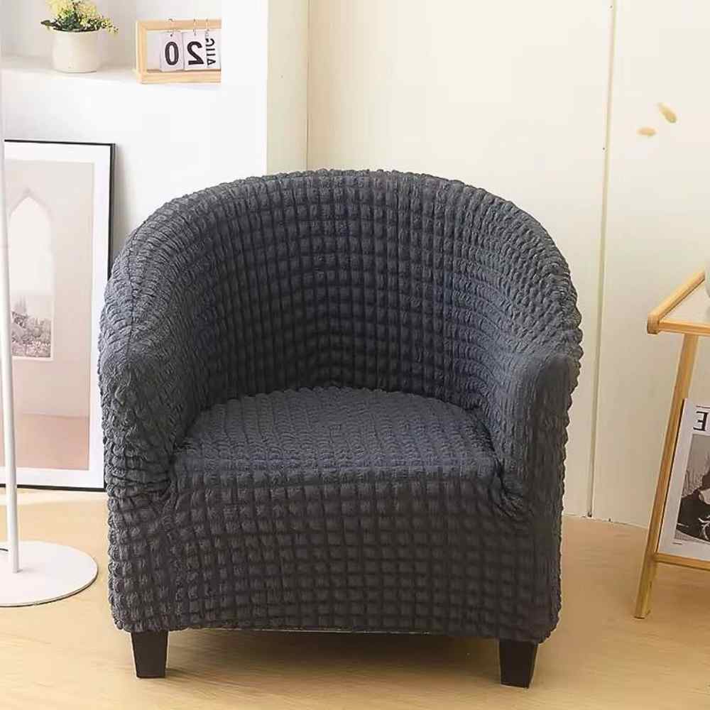 Housse Fauteuil Cabriolet Velours​ Côtelé noir de salon