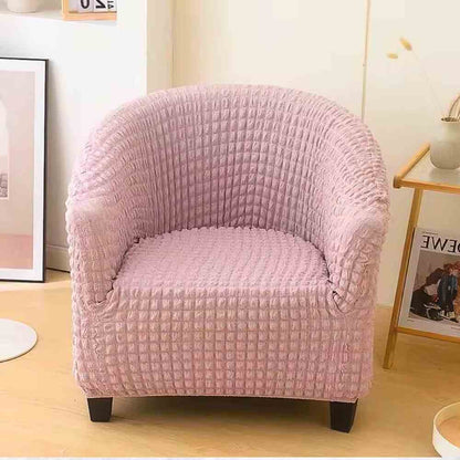 Housse Fauteuil Cabriolet Velours​ Côtelé rose salon
