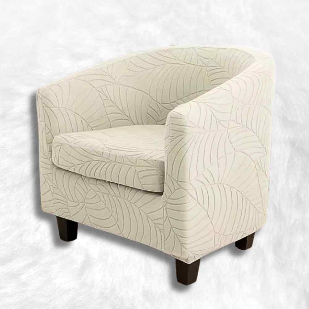 Housse Fauteuil Crapaud Extensible blanche