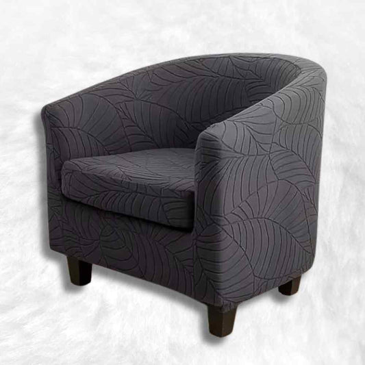 Housse Fauteuil Crapaud Extensible grise foncé