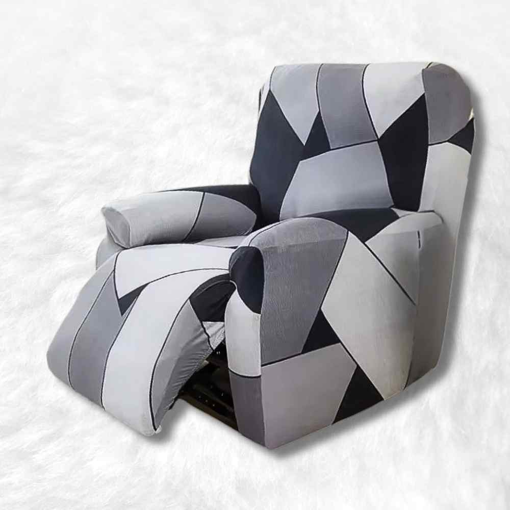 Housse Fauteuil Relax Contemporain grise