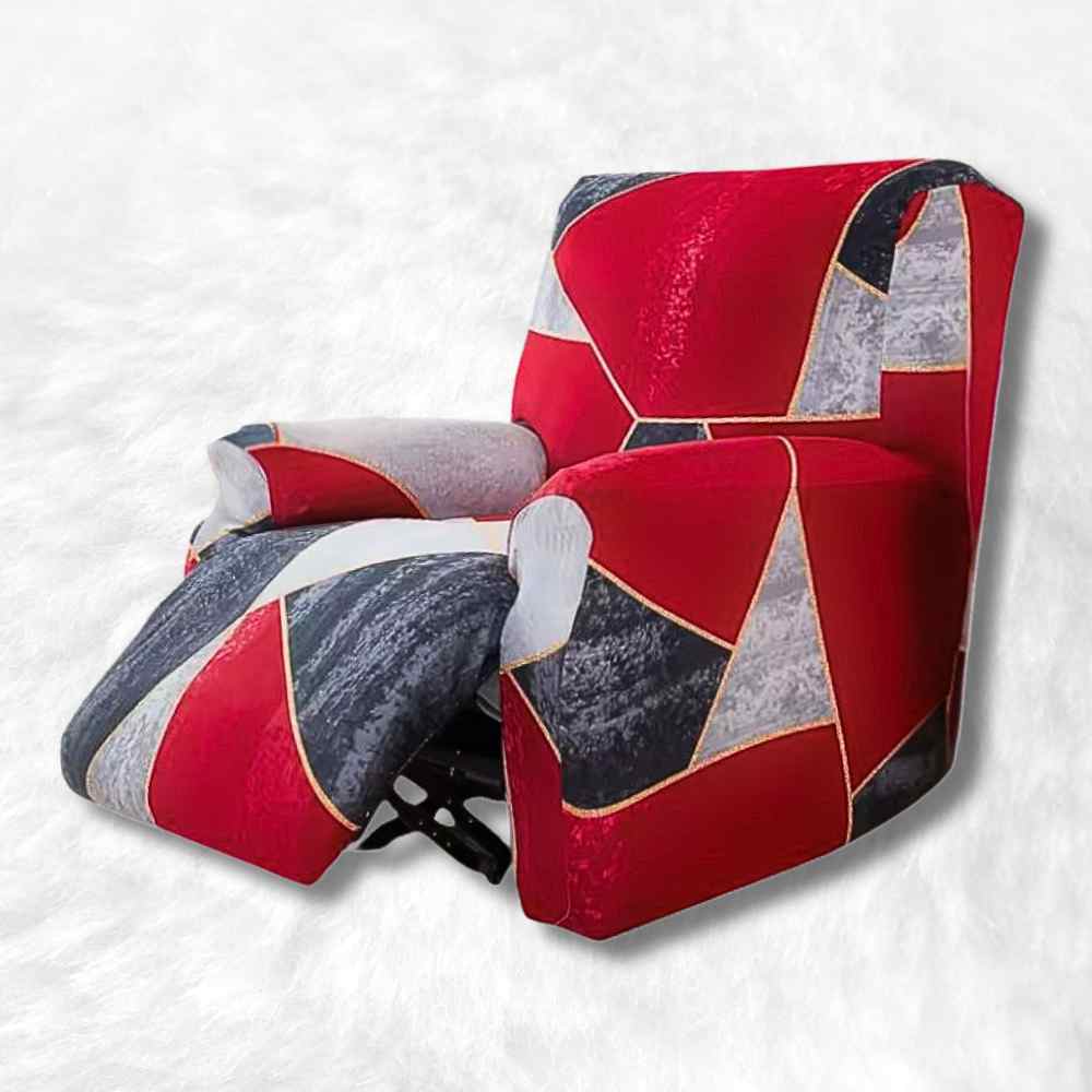 Housse Fauteuil Relax Contemporain rouge