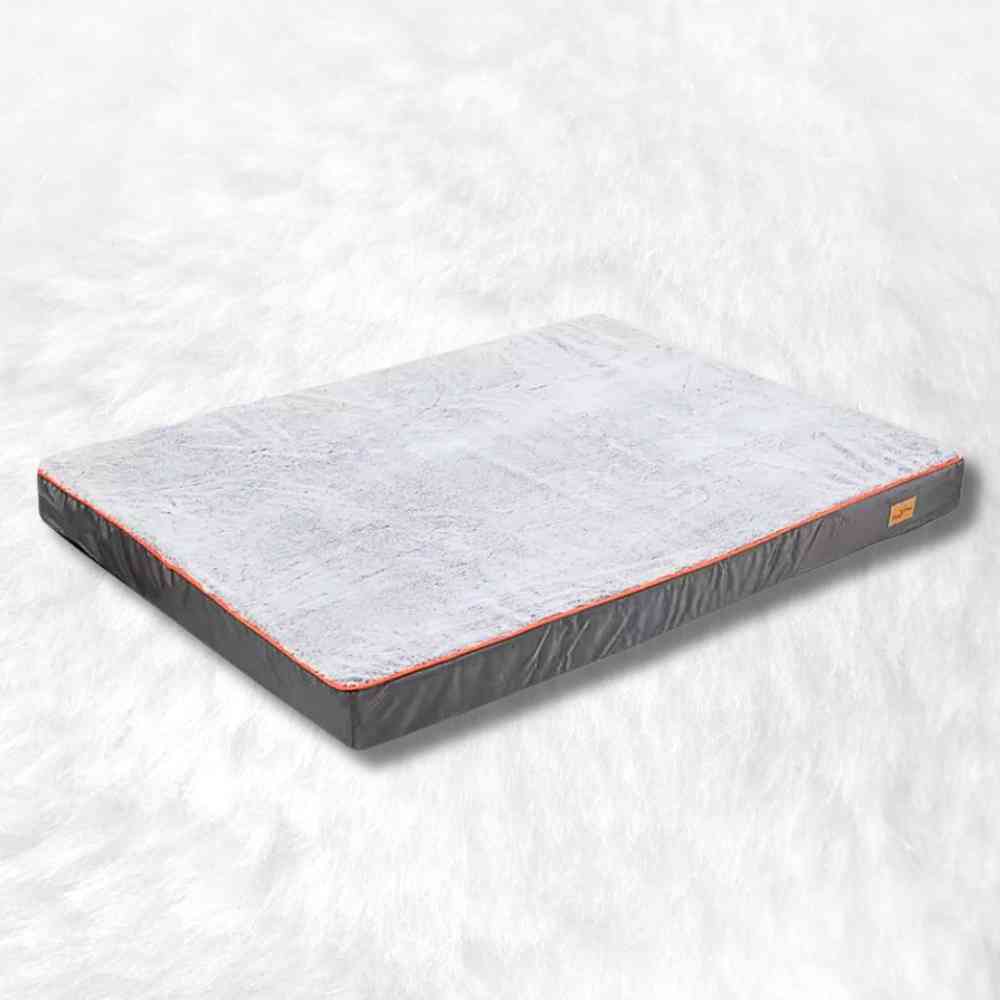 Matelas pour Chien XXL Déhoussable gris de côté