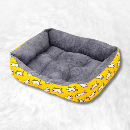 Panier Confortable pour Chien jaune