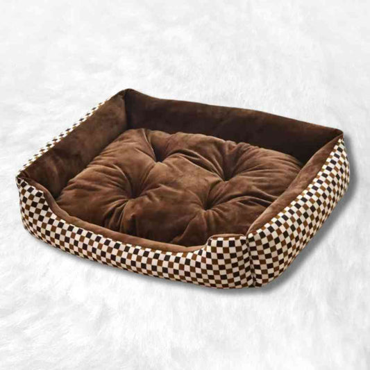 Panier Confortable pour Chien marron
