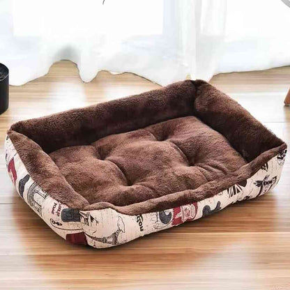 Panier en Tissu pour Chien marron pour le salon